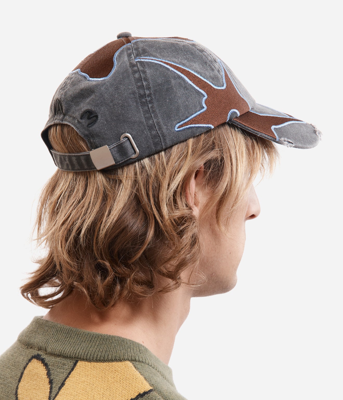 P.A.M. "OUTLINE LOGO CAP"BLACK WASH