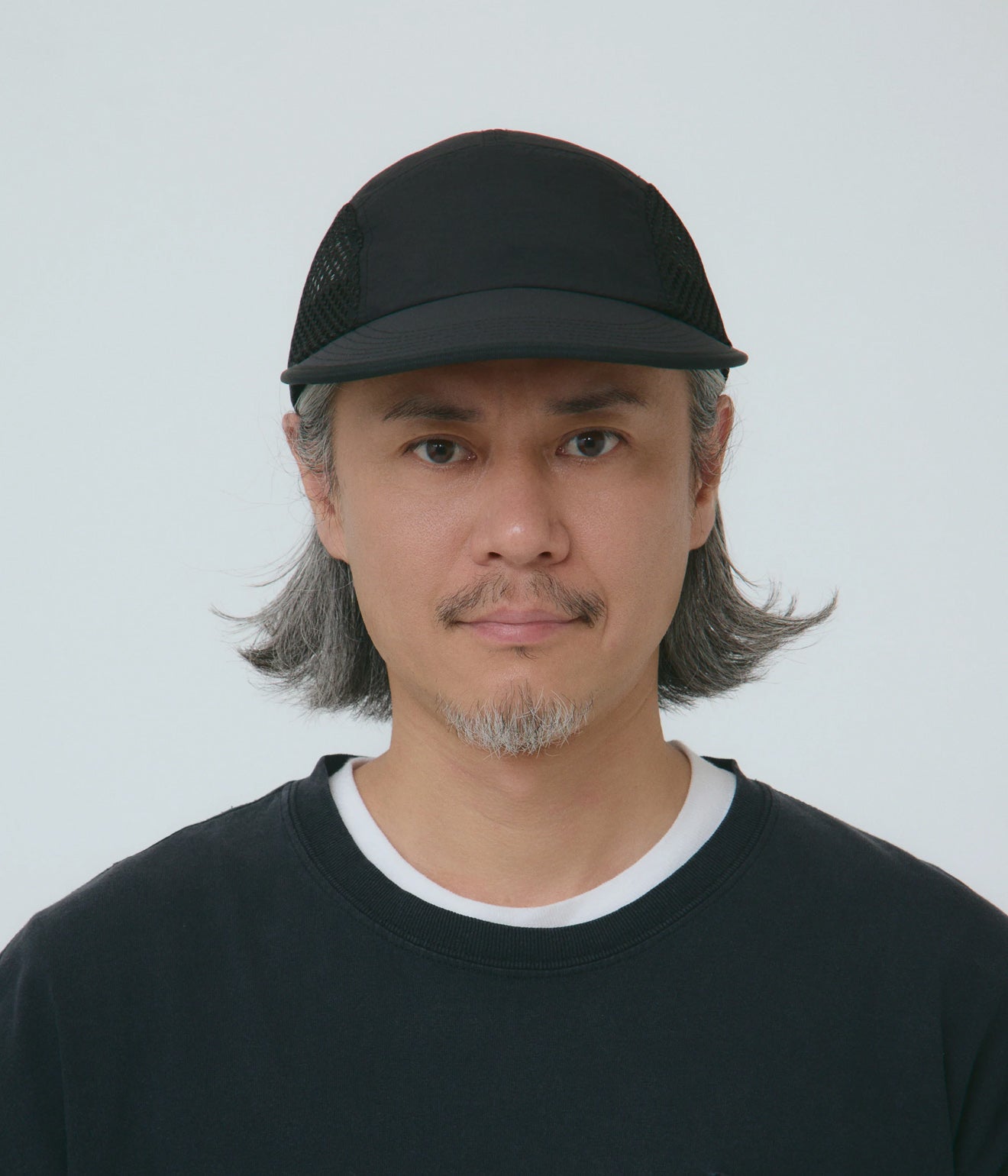 parr "side mesh spoon bill cap" Black