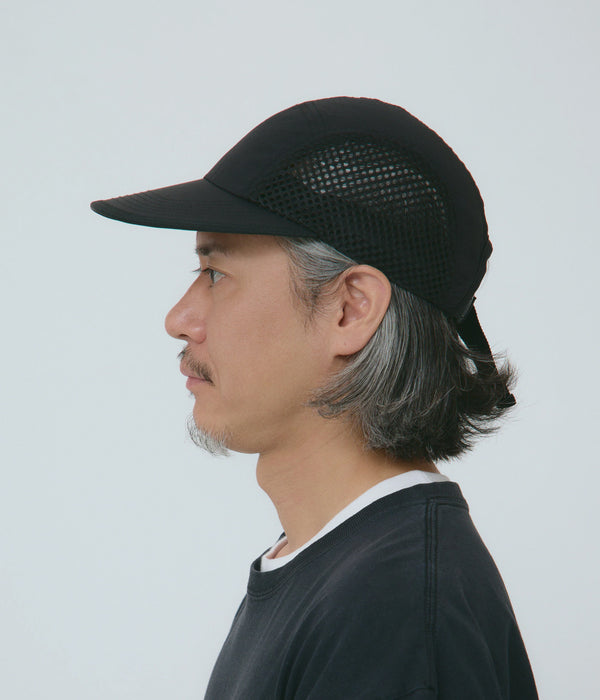 parr "side mesh spoon bill cap" Black