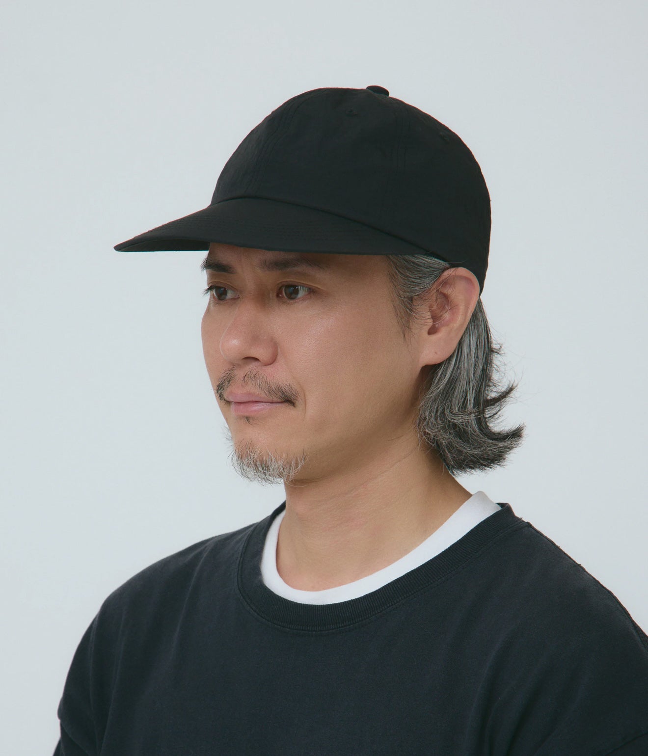 parr "6 panels spoon bill cap" Black