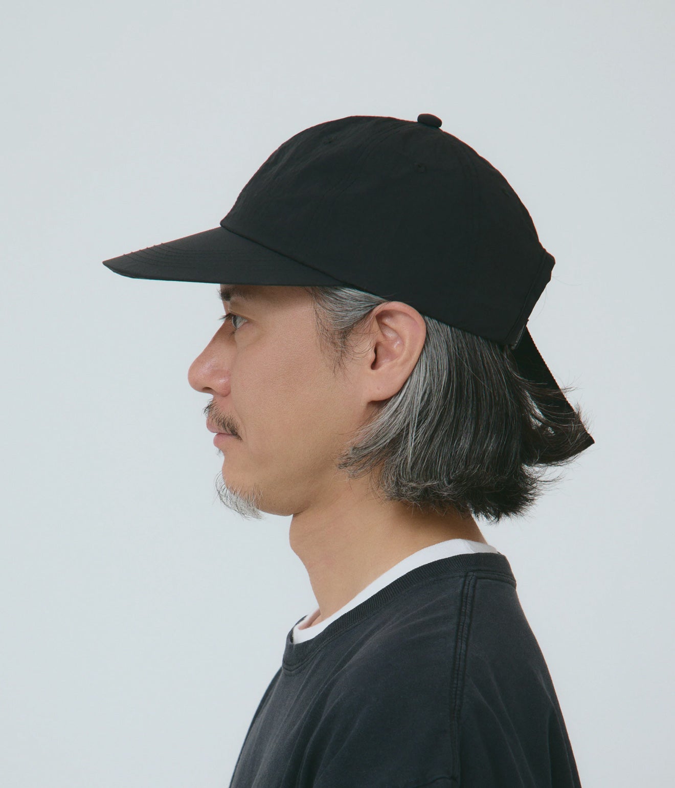 parr "6 panels spoon bill cap" Black