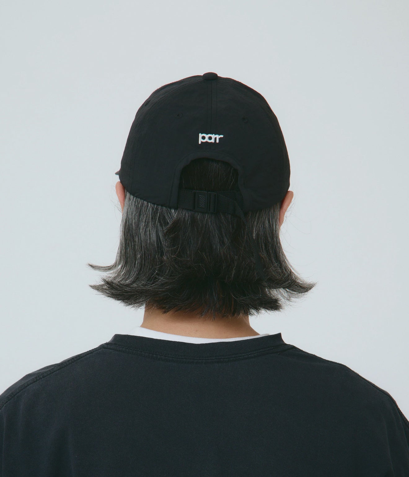 parr "6 panels spoon bill cap" Black