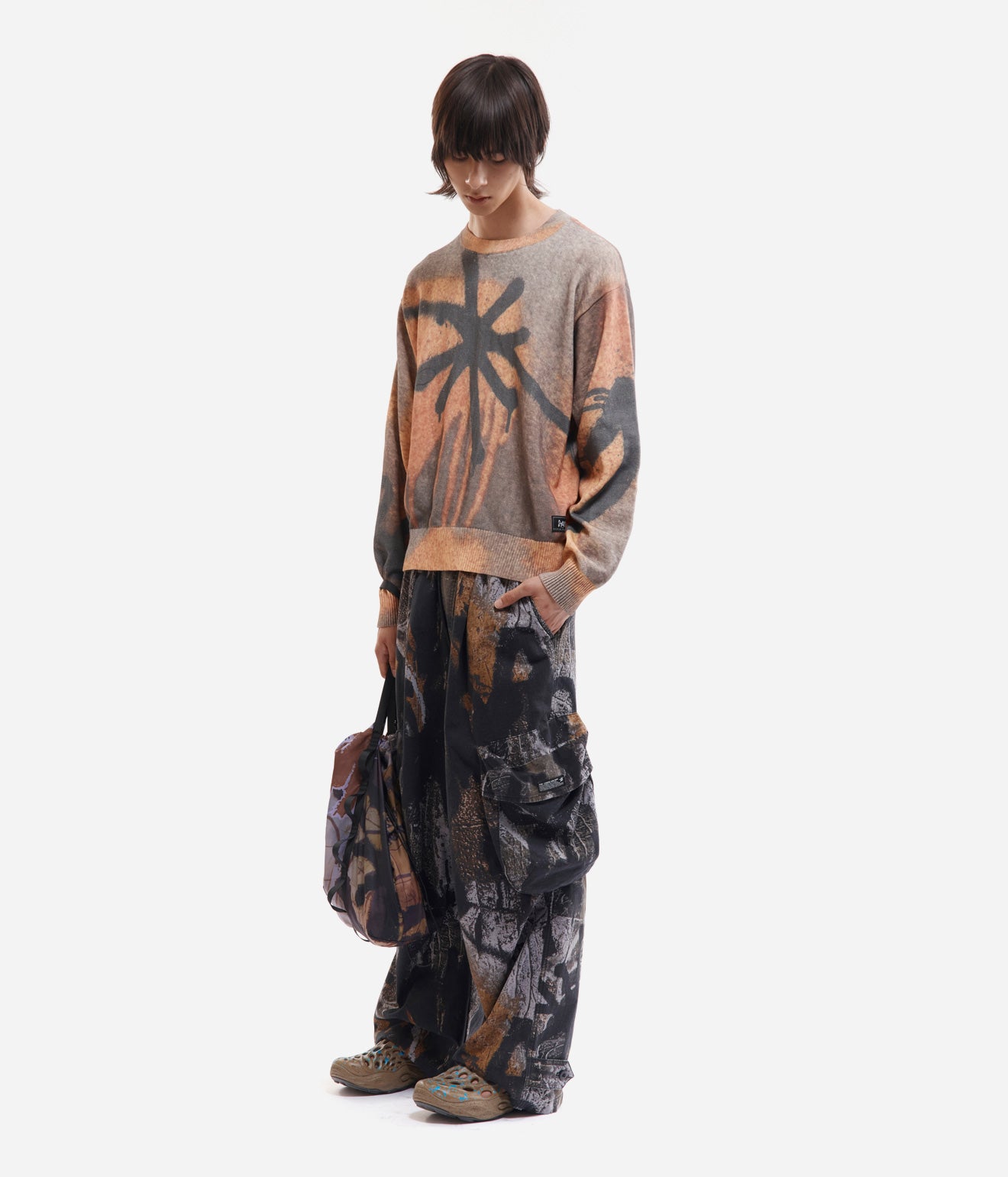 P.A.M. "GETTING OVER PRINTED KNIT CREWNECK"