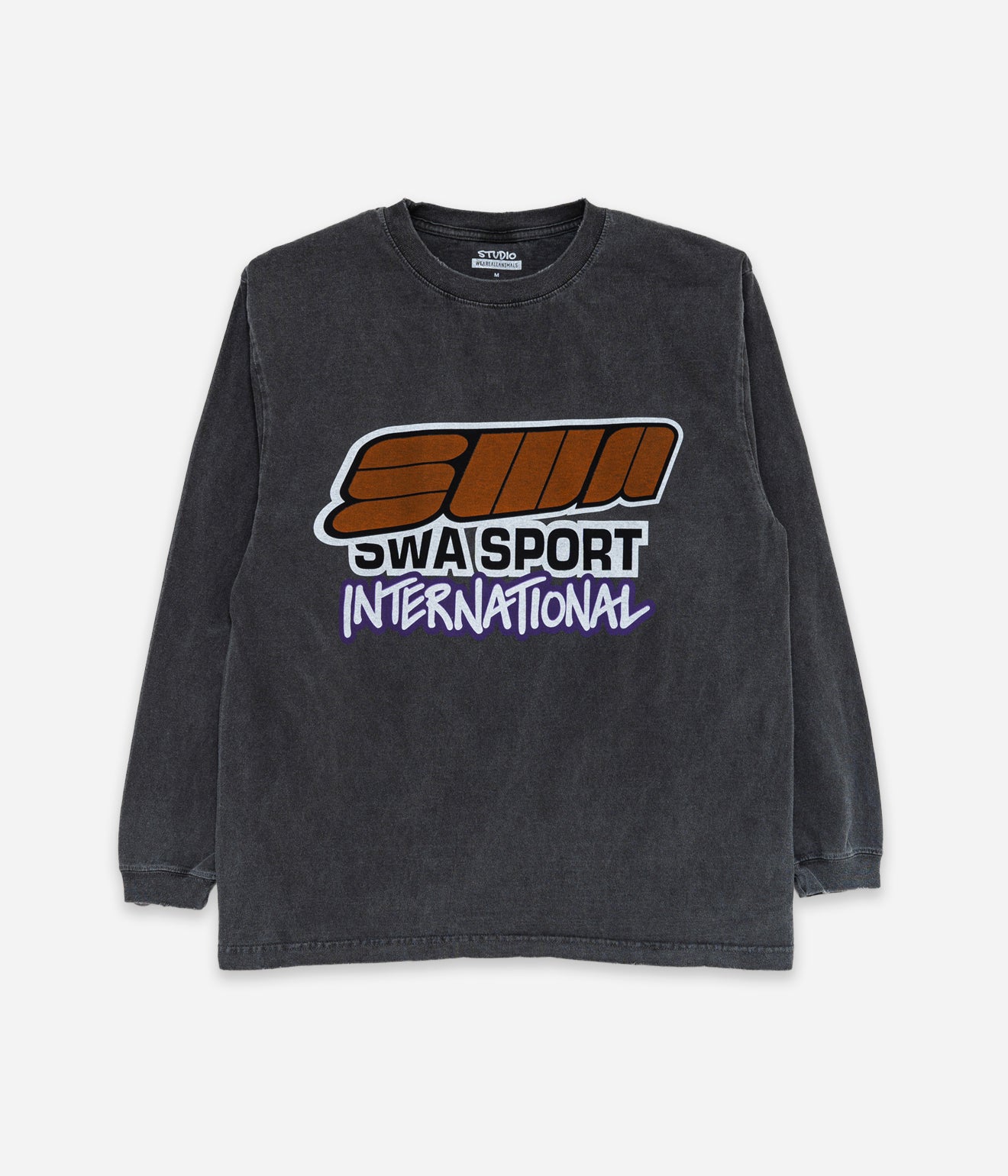 STUDIO WEAREALLANIMALS "SWA Sport L/S T-SHIRT" BLACK