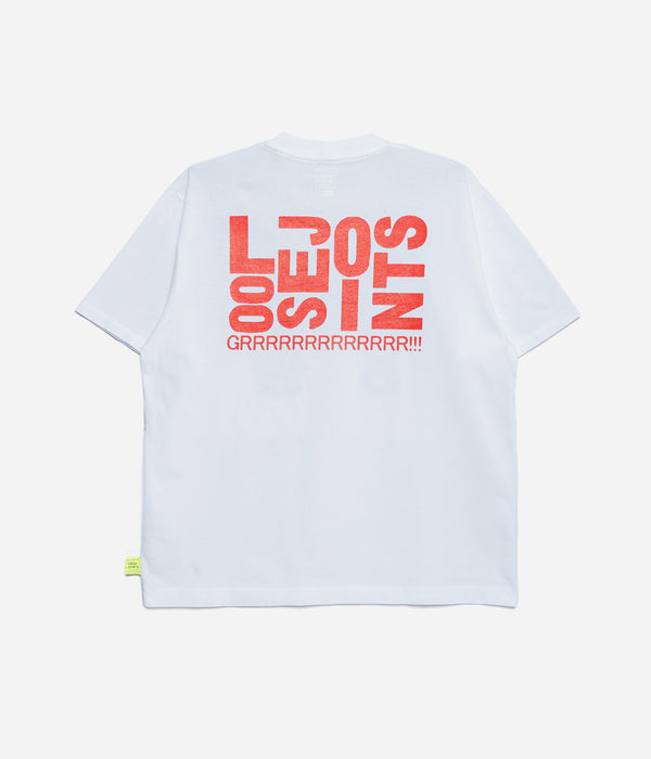 LOOSEJOINTS "JASON FOX - 'DOG' S/S TEE" WHT