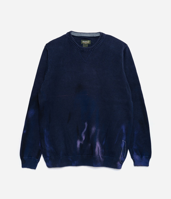 r "Tie-dye cotton sweater" Used Eddie Bauer Body