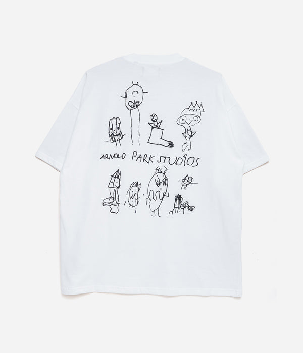 Arnold Park Studios "IMAGINARY FRIENDS SHORT SLEEVE" WHITE