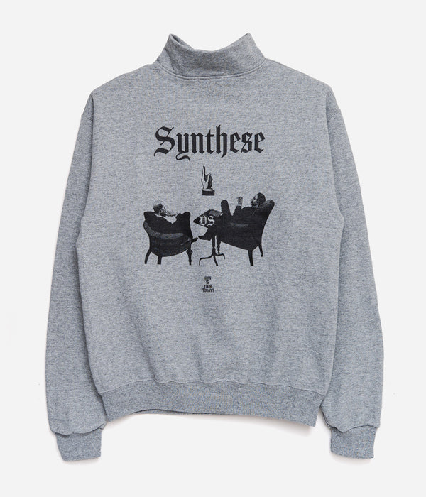 TODAY edition ""how?" Zip Up Sweat LS" GRAY