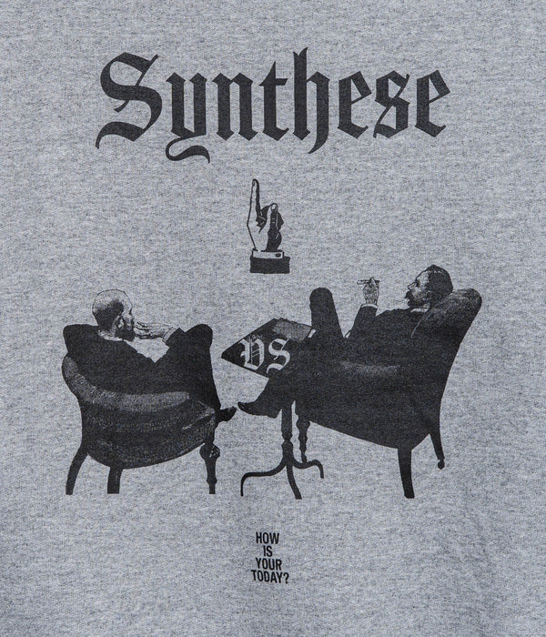 TODAY edition ""how?" Zip Up Sweat LS" GRAY