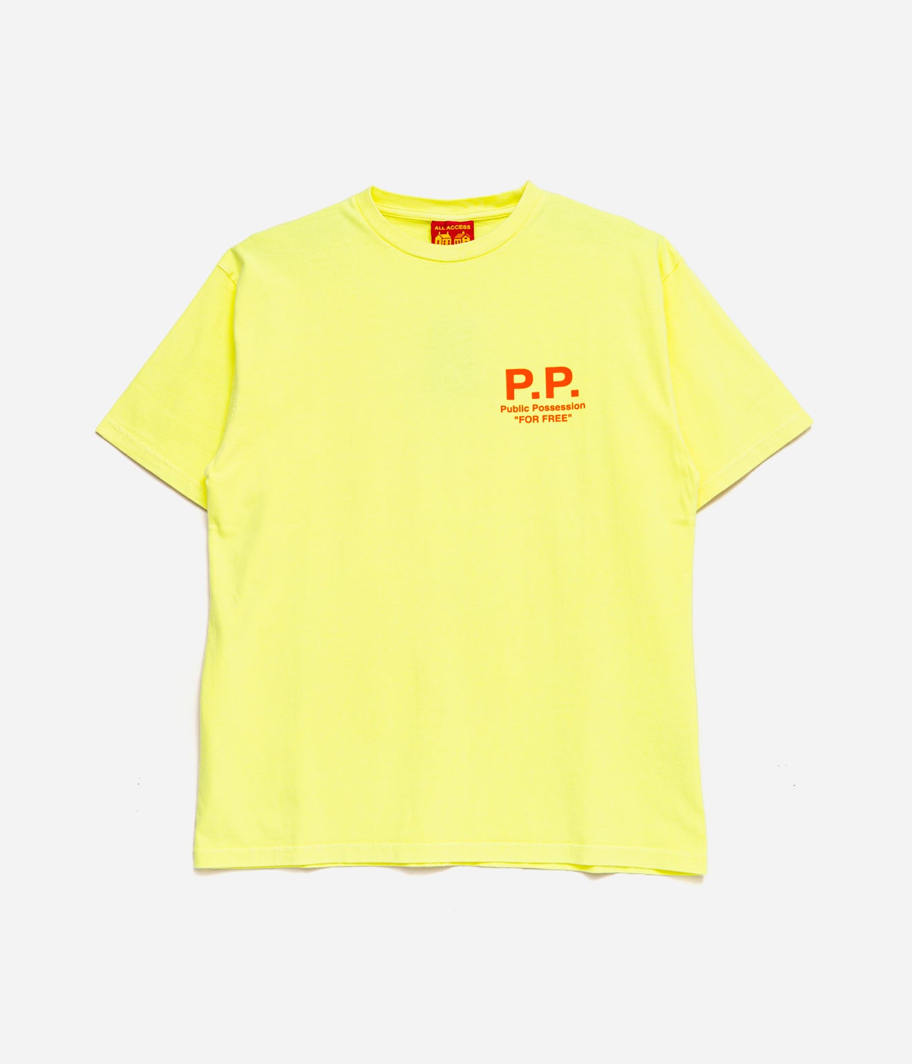Public Possession "PP DOG T-SHIRT" YELLOW