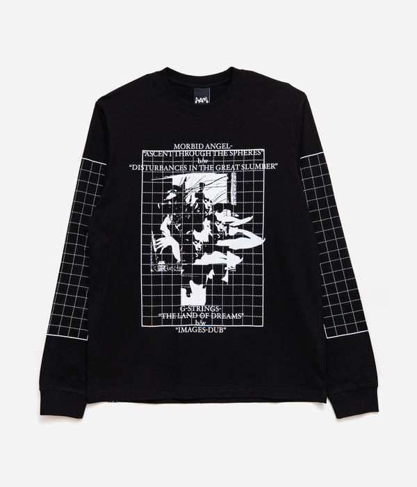 P.A.M. "GRIDS LS TEE" BLACK