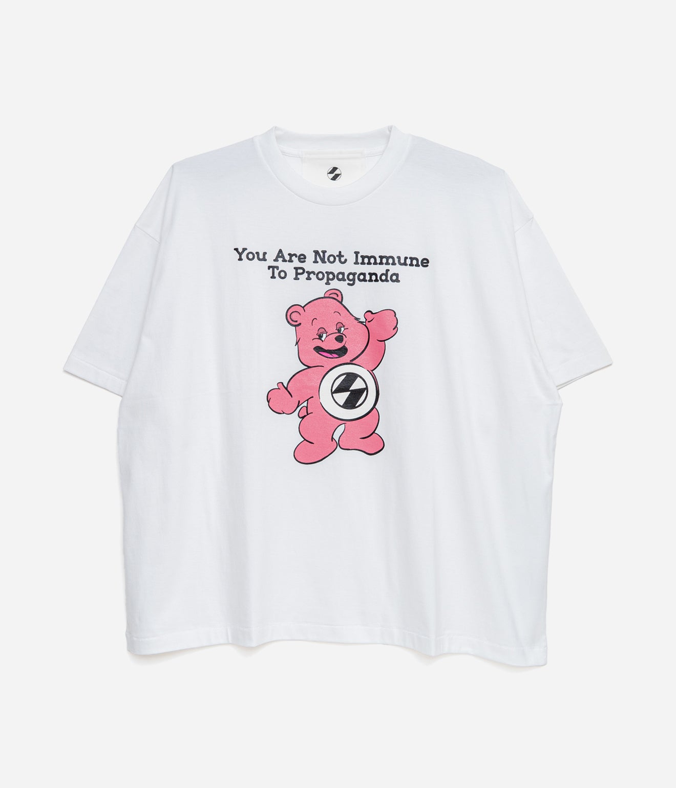 THE SALVAGES "PROPAGANDA BEAR OS T-SHIRT " WHITE