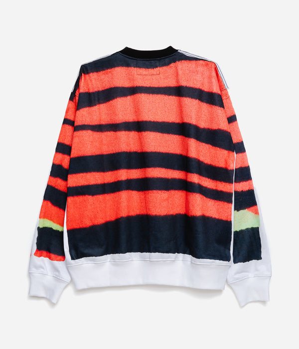 THE SALVAGES "SONIC REAL LIES OS SWEATER" WHITE