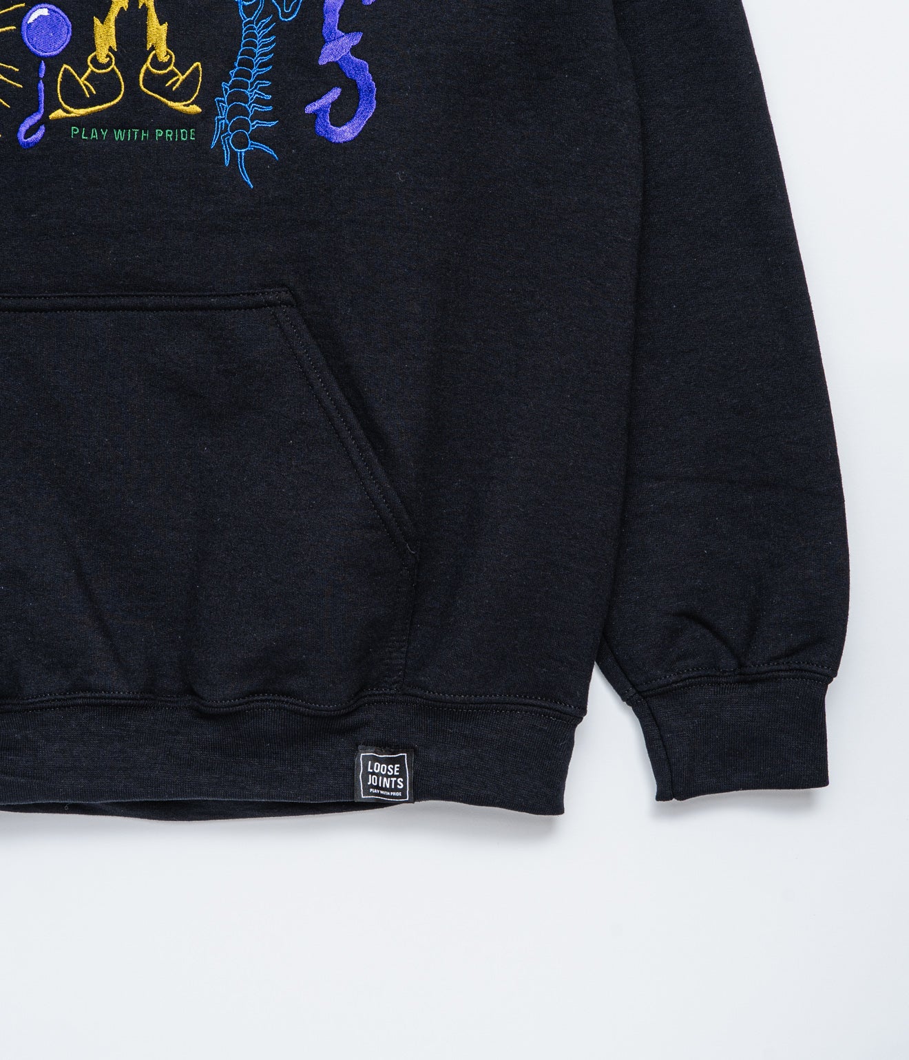 LOOSEJOINTS "STEWART ARMSTRONG - 'WHAT IT IS??' HOODIE" BLK