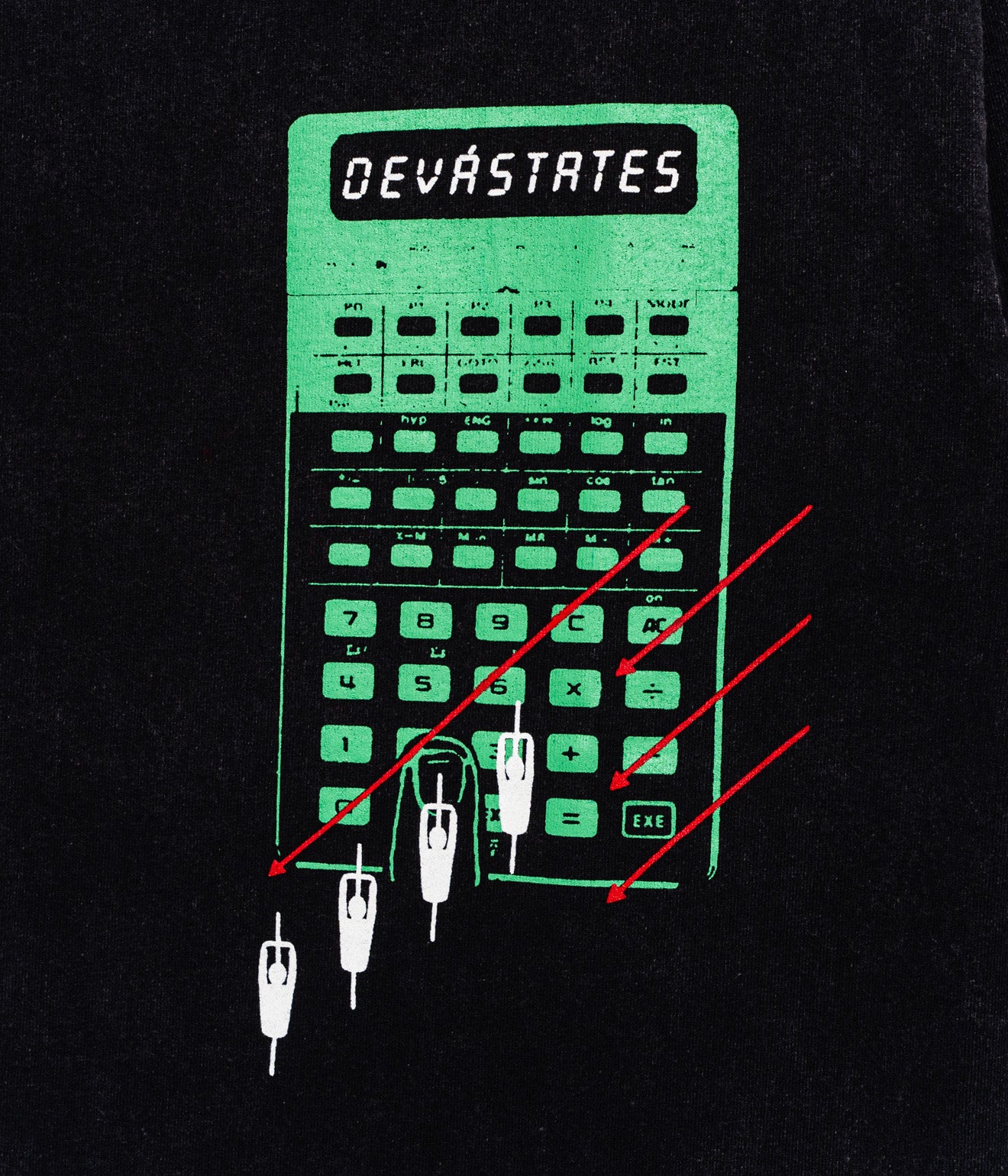 DEVÁ STATES "COMPUTE L/S GFX T-Shirt" Black