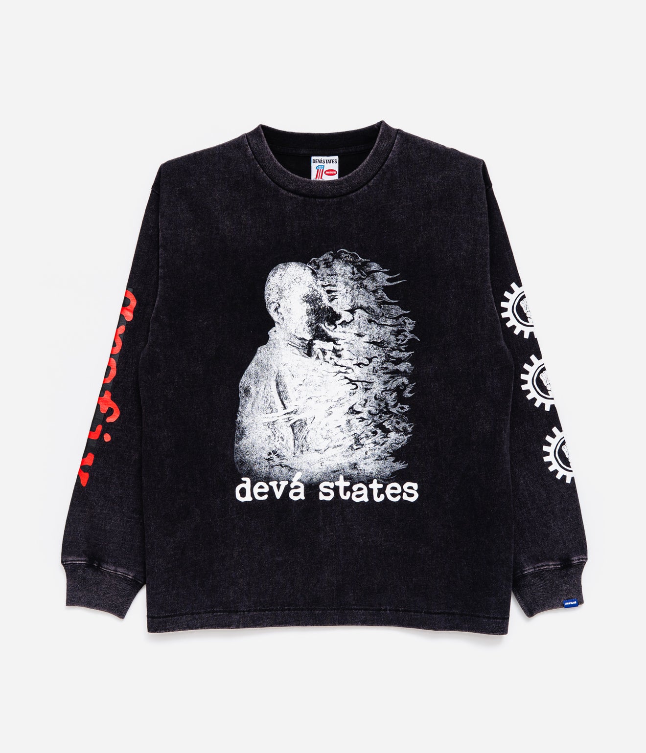 DEVÁ STATES "MARTYR L/S GFX T-Shirt" Black