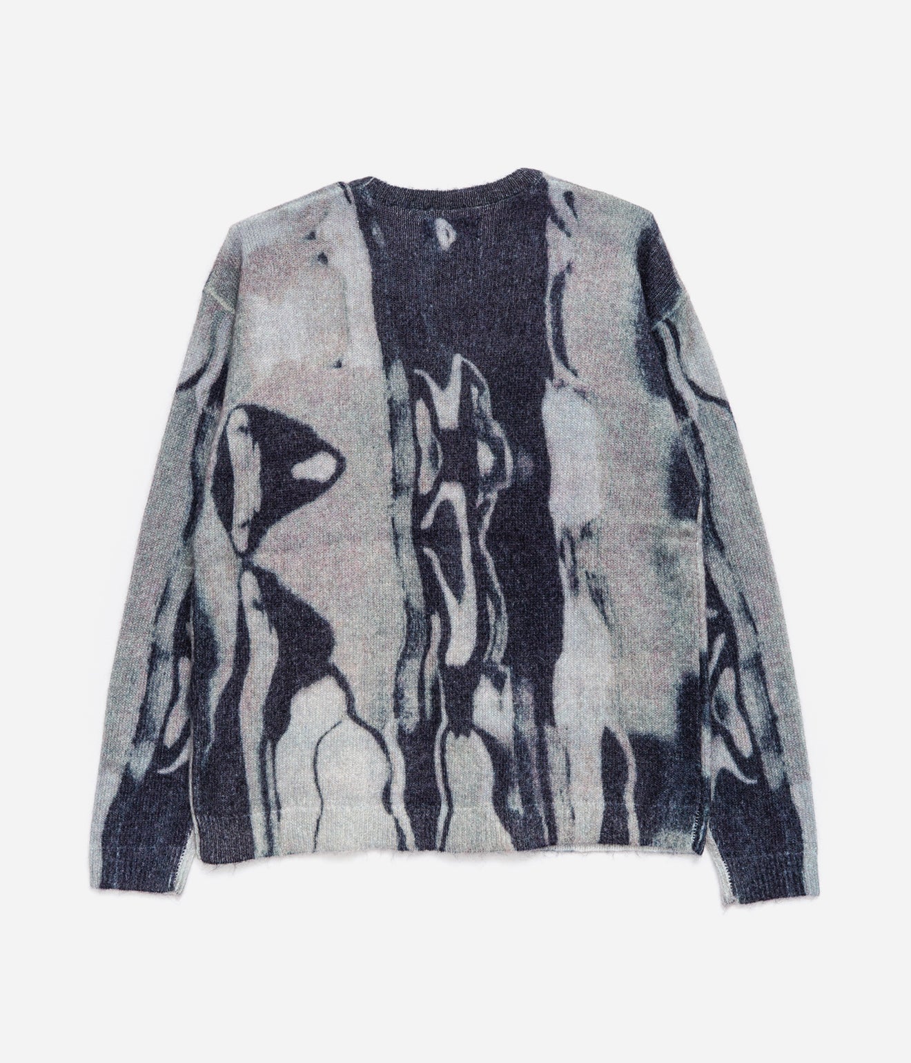 DEVÁ STATES "MARBLE Mohair Cardigan" Dark Grey/Multi