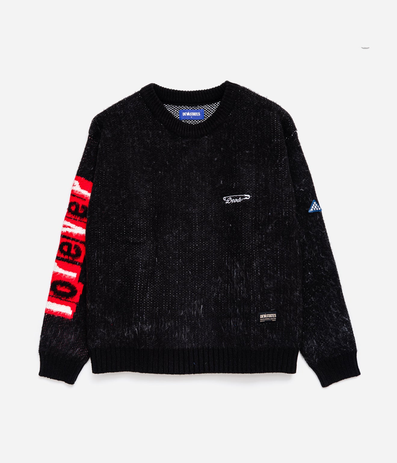 DEVÁ STATES "LYDON Brushed Knitted Sweater" Black