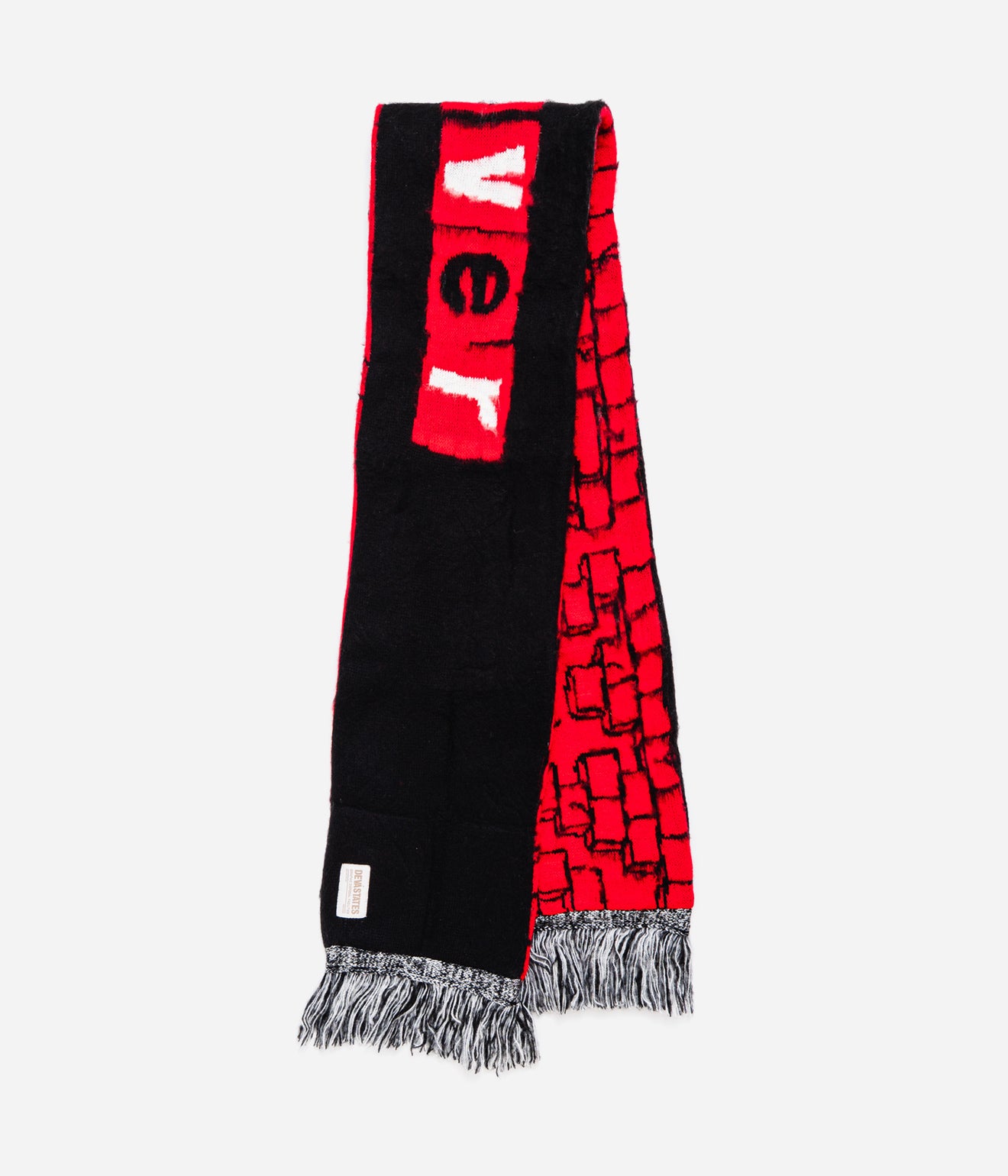DEVÁ STATES "AW'25 Knitted Scarf" Red