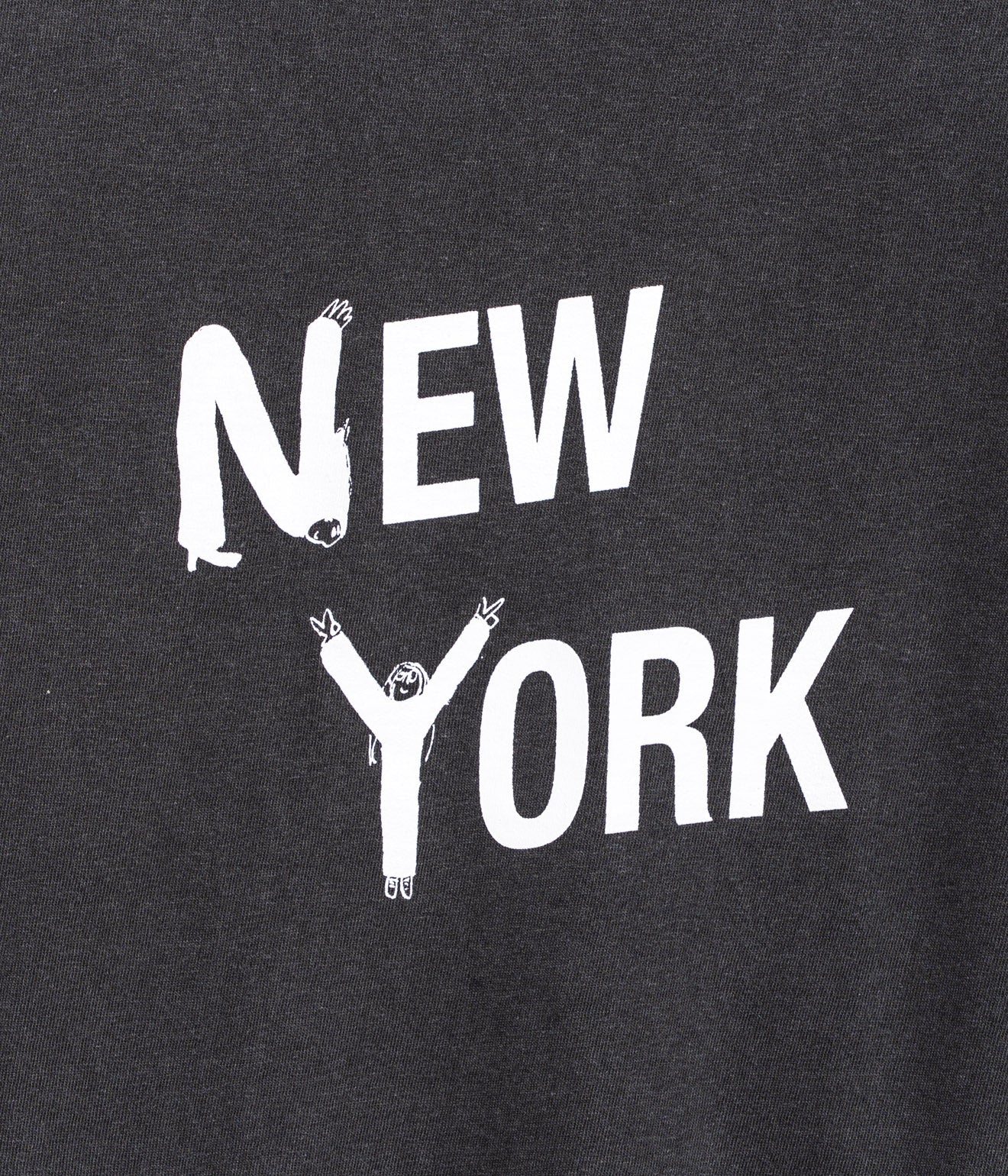 TODAY edition "NEW YORK LS Tee" CHARCOAL