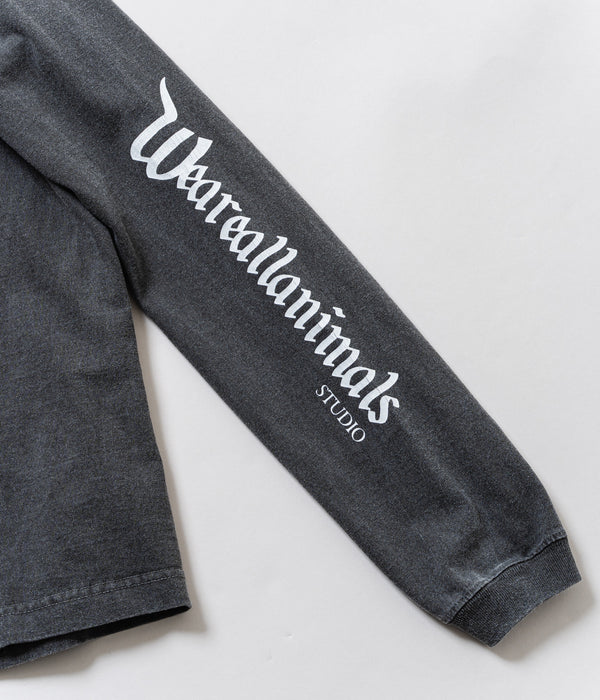 STUDIO ANIMALS “Dreamland” L/S T-Shirt Faded Black