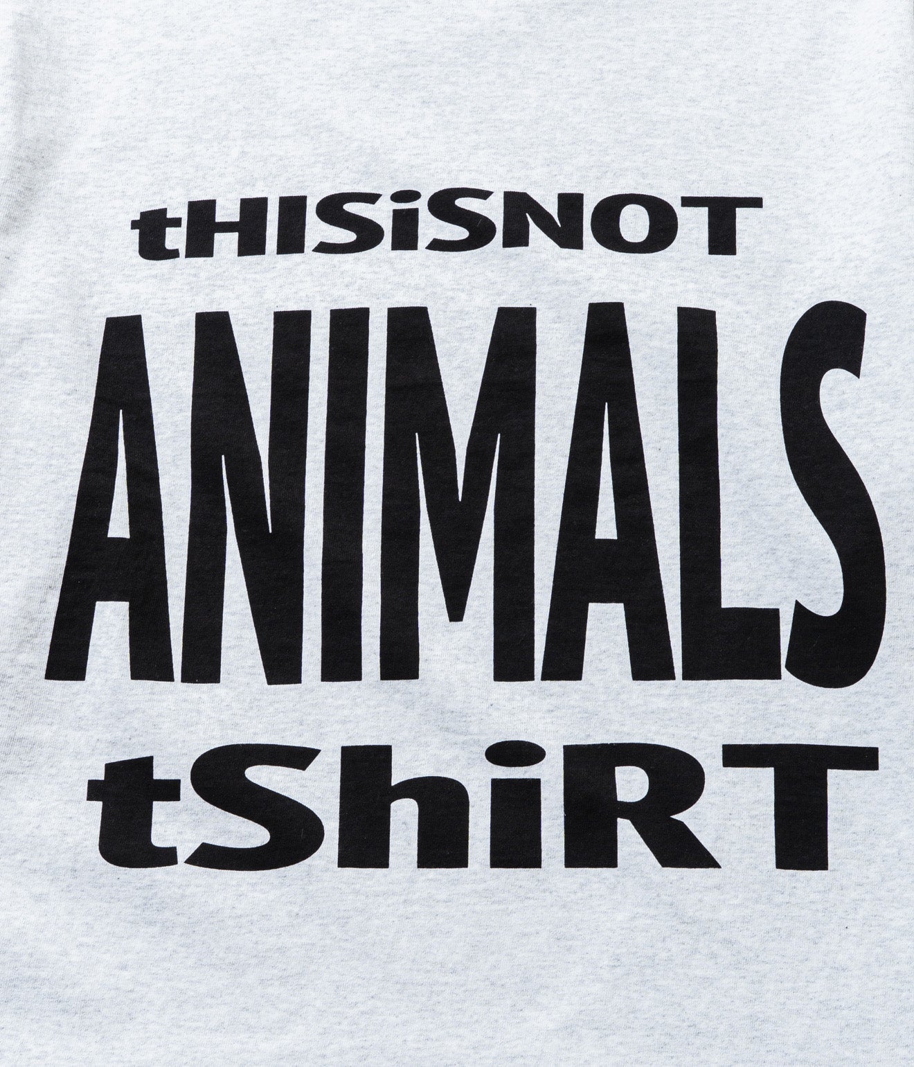STUDIO ANIMALS “This Is Not” L/S T-Shirt Ash