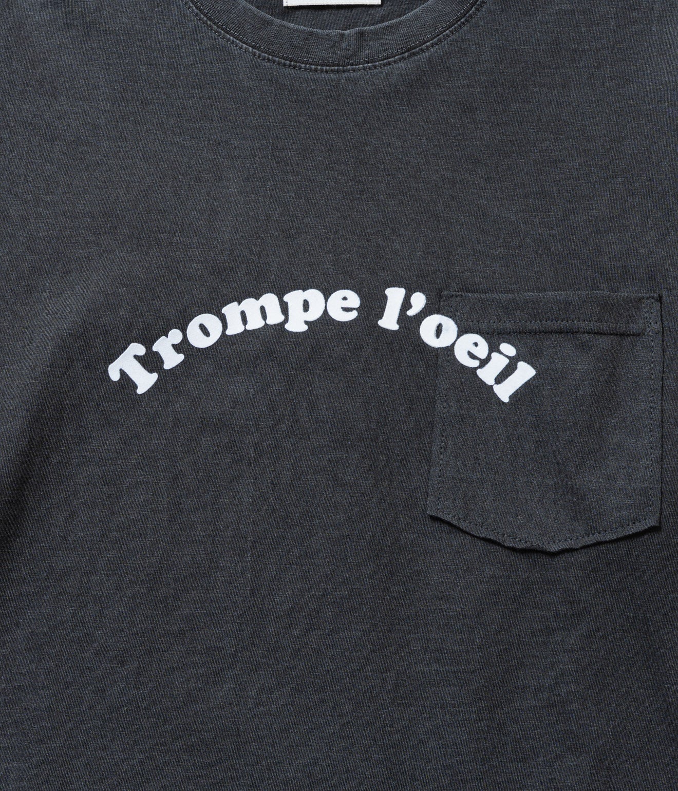 TODAY edition "TROMPE L'OEIL #01 LS Tee" BLACK