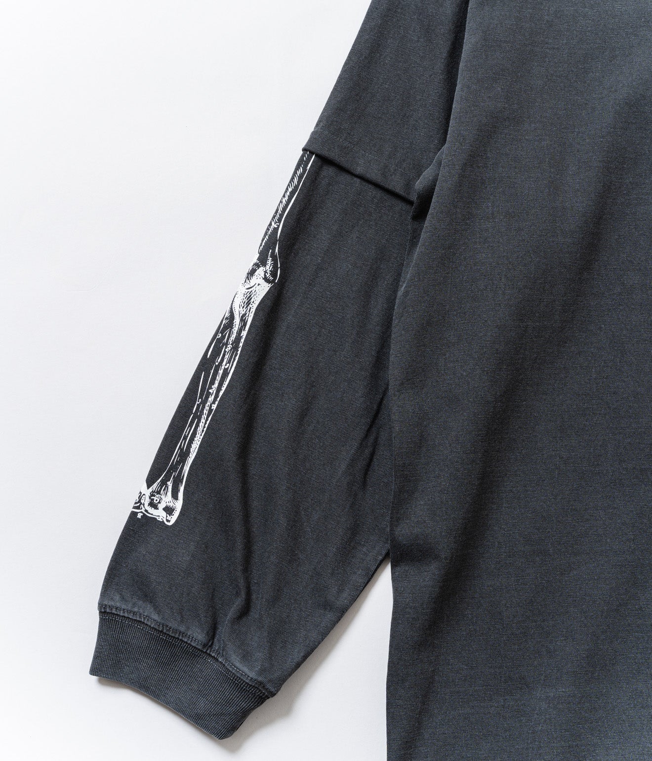 TODAY edition "TROMPE L'OEIL #02 LS Tee" BLACK