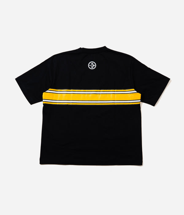 EMPORIUM "STRIPE LOGO TEE" Black