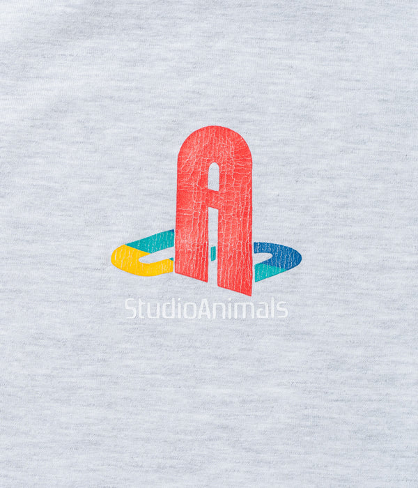 STUDIO ANIMALS “Play” T-Shirt Ash
