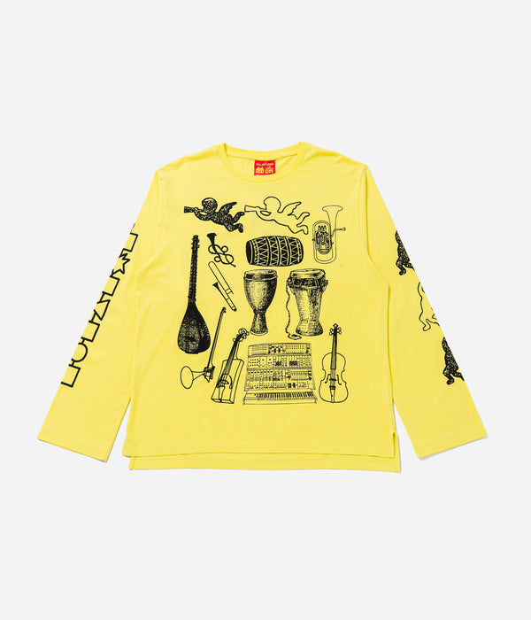 Public Possession "Musikinstrumente" Longsleeve Bright Yellow