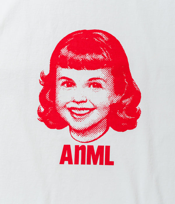 STUDIO ANIMALS “Girl” S/S T-Shirt Natural