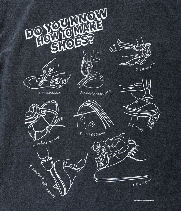 STUDIO ANIMALS × Studio-hidden “HOW TO MAKE” S/S T-Shirt Faded Black