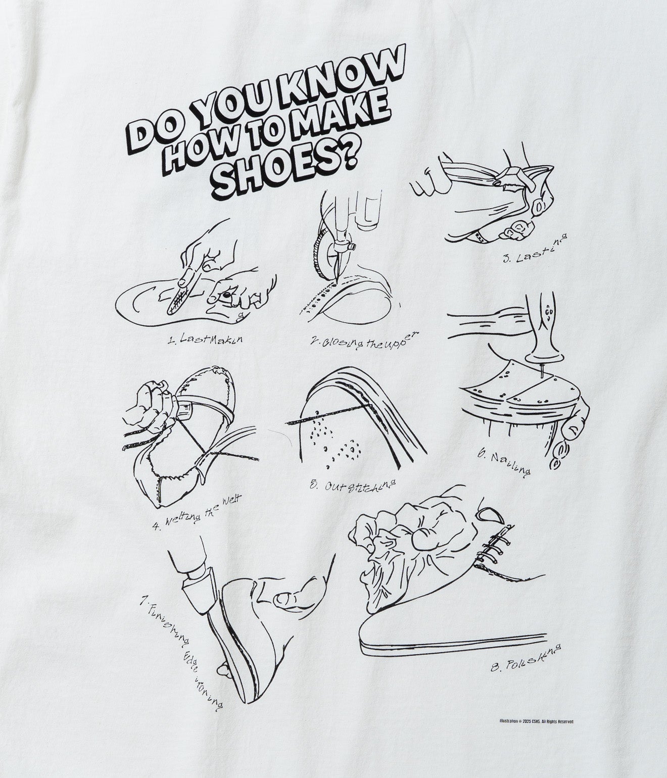 STUDIO ANIMALS × Studio-hidden “HOW TO MAKE” S/S T-Shirt Natural