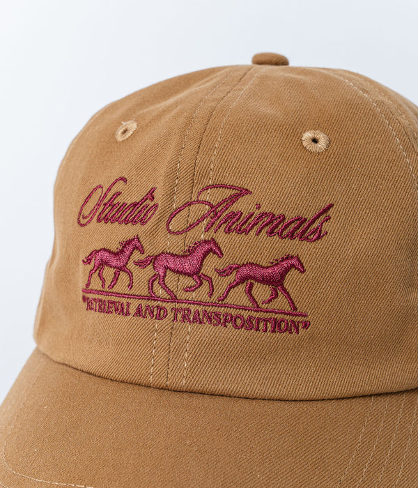 STUDIO ANIMALS “Running horse” Cap Brown