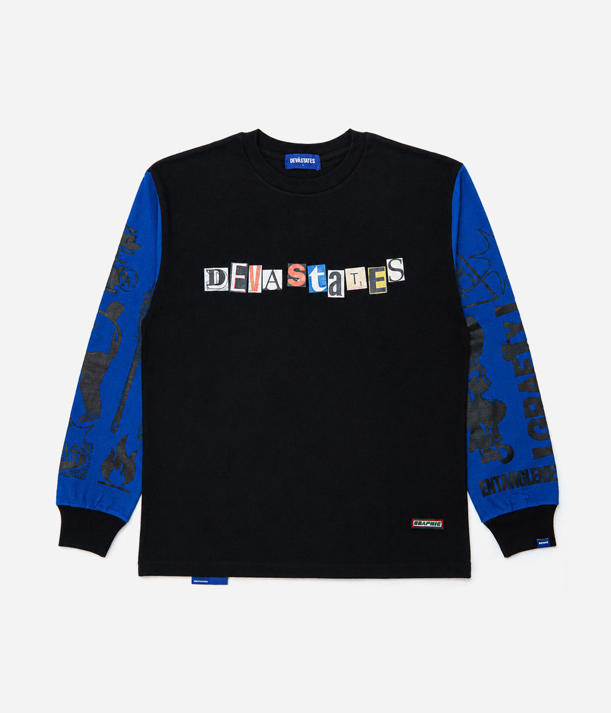 DEVÁ STATES "L/S Tshirt -TANGLED-" Black