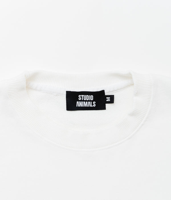 STUDIO ANIMALS "Animals Letter" SWEATSHIRT WHITE
