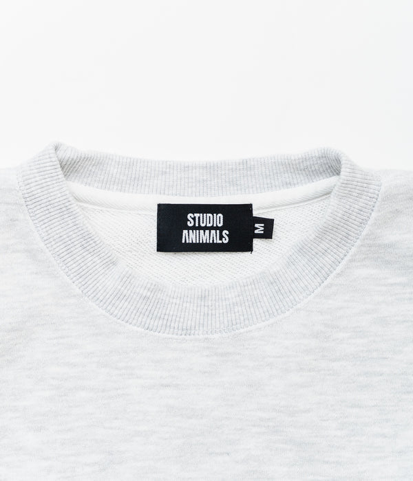STUDIO ANIMALS "Animals Letter" SWEATSHIRT Ash