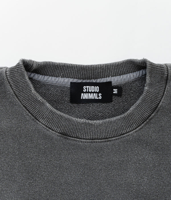 STUDIO ANIMALS "Animals Letter" SWEATSHIRT FADED BLACK