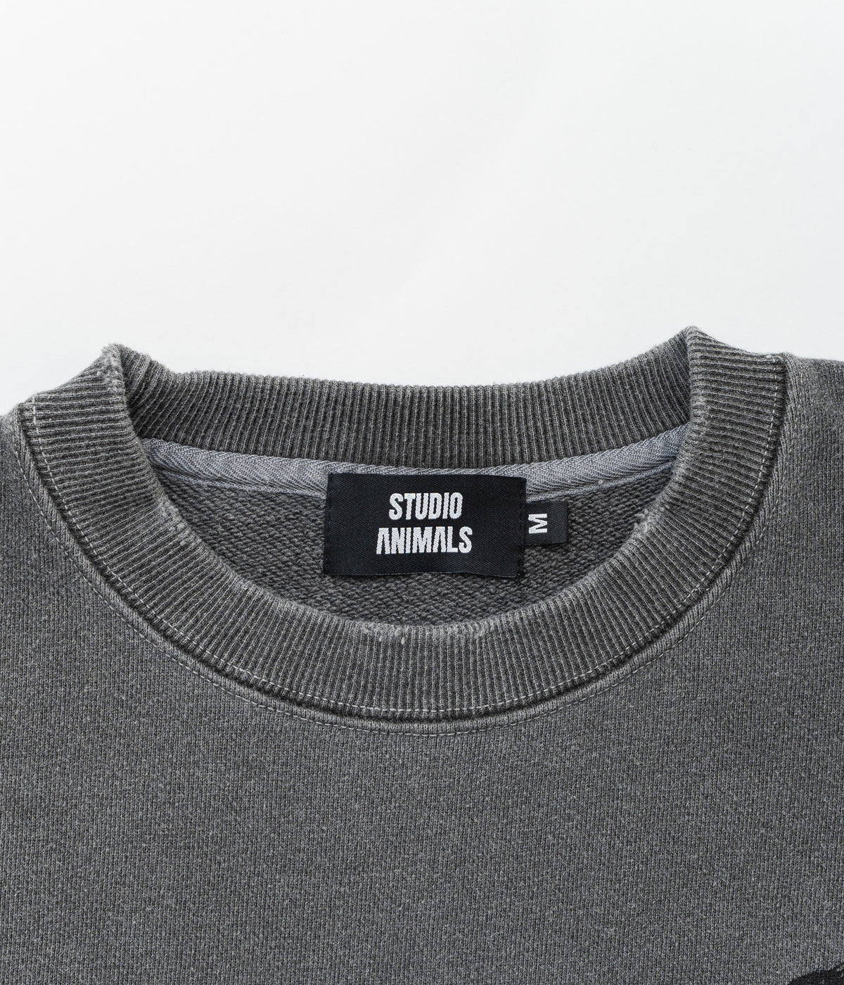 STUDIO ANIMALS "Cat" SWEATSHIRT FADED BLACK