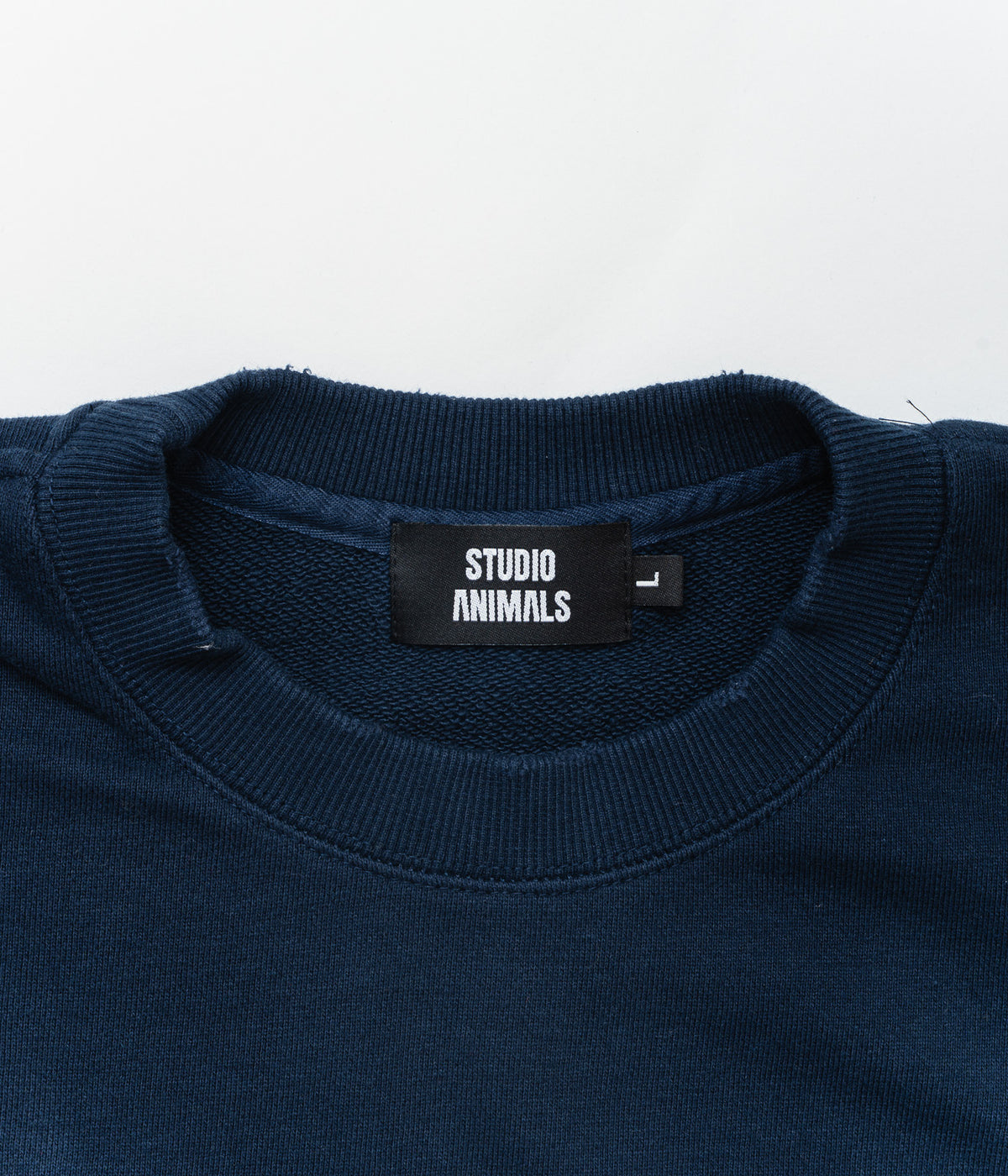 STUDIO ANIMALS "Animals Letter Solid Print" SWEATSHIRT Navy