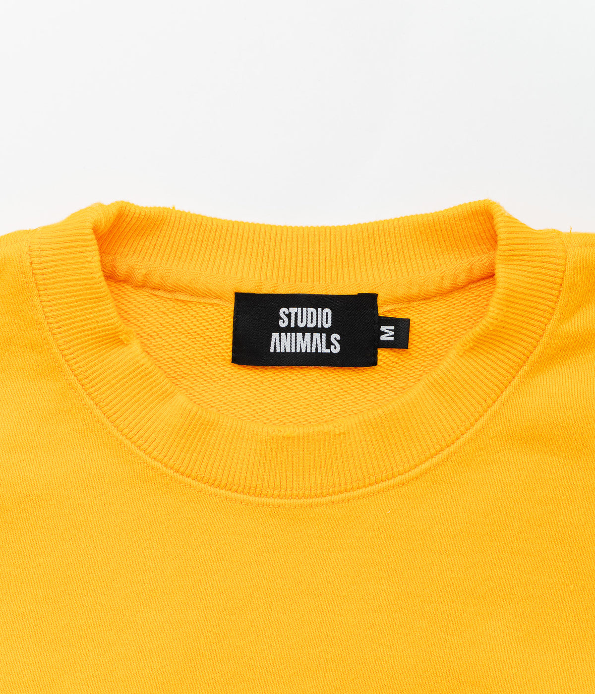 STUDIO ANIMALS "Animals Letter Solid Print" SWEATSHIRT Yellow