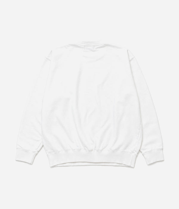 STUDIO ANIMALS "Animals Letter Solid Print" SWEATSHIRT WHITE