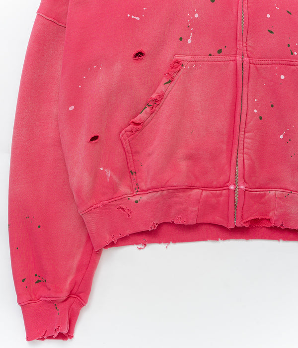 STUDIO ANIMALS ×MOOJIMOOJI “Animals Letter” Hoodie Red