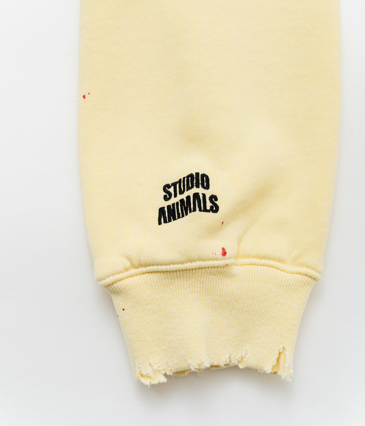 STUDIO ANIMALS ×MOOJIMOOJI “Animals Letter” Hoodie Yellow