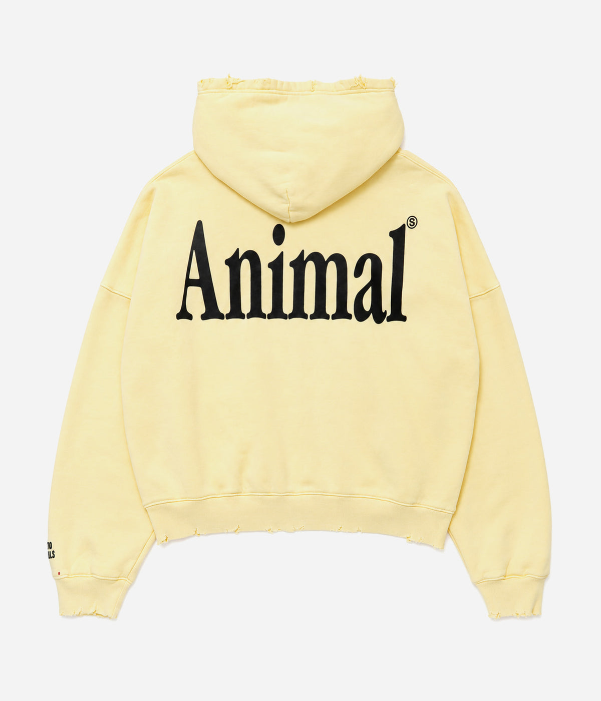 STUDIO ANIMALS ×MOOJIMOOJI “Animals Letter” Hoodie Yellow