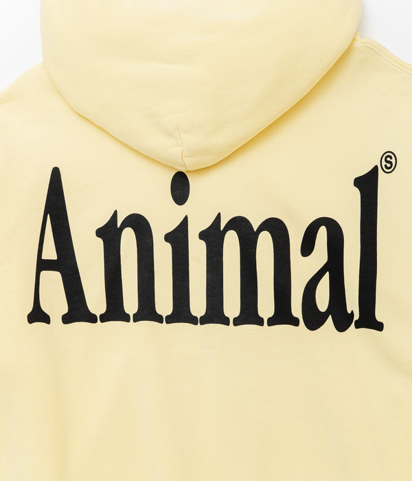STUDIO ANIMALS ×MOOJIMOOJI “Animals Letter” Hoodie Yellow