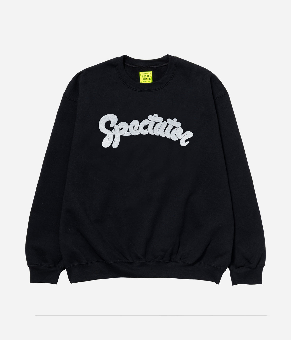 LOOSEJOINTS "SPECTATOR - 'OLD SPECTATOR LOGO' CREW NECK" BLACK