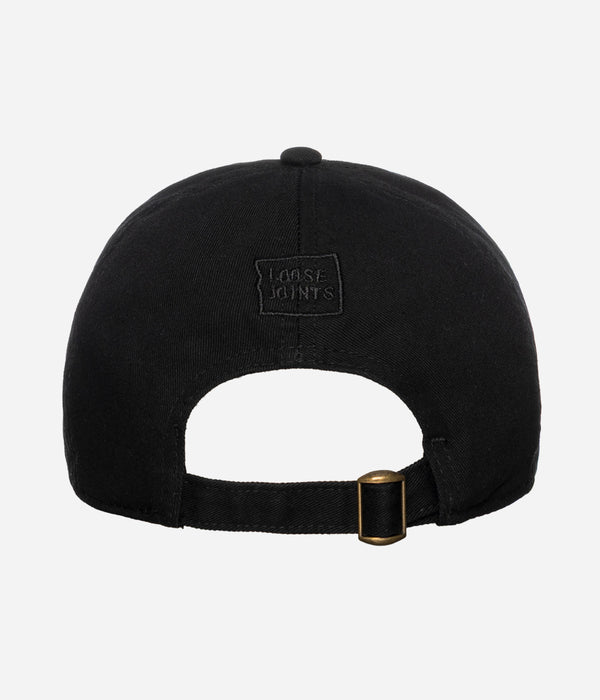 LOOSEJOINTS "NORITERU MINEZAKI - 'FLOWERS' BASEBALL CAP" BLACK