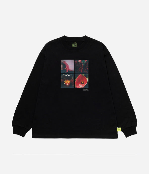 LOOSEJOINTS "NOBUYOSHI ARAKI 'FLOWERS' L/S T" BLACK